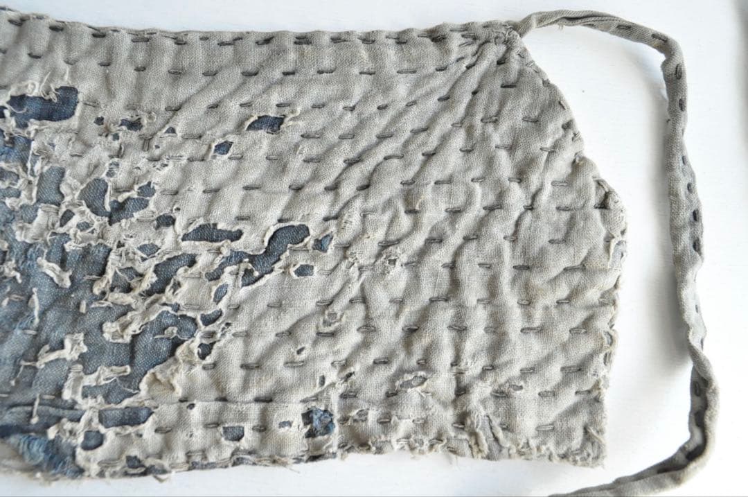 脚絆 襤褸 刺子 藍染 古布 骨董 美術 レトロ 古物 古道具 アンティーク