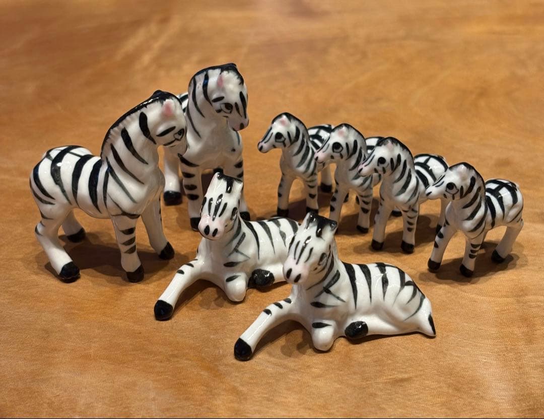 アニマルミニチュア陶器　アンティーク置物