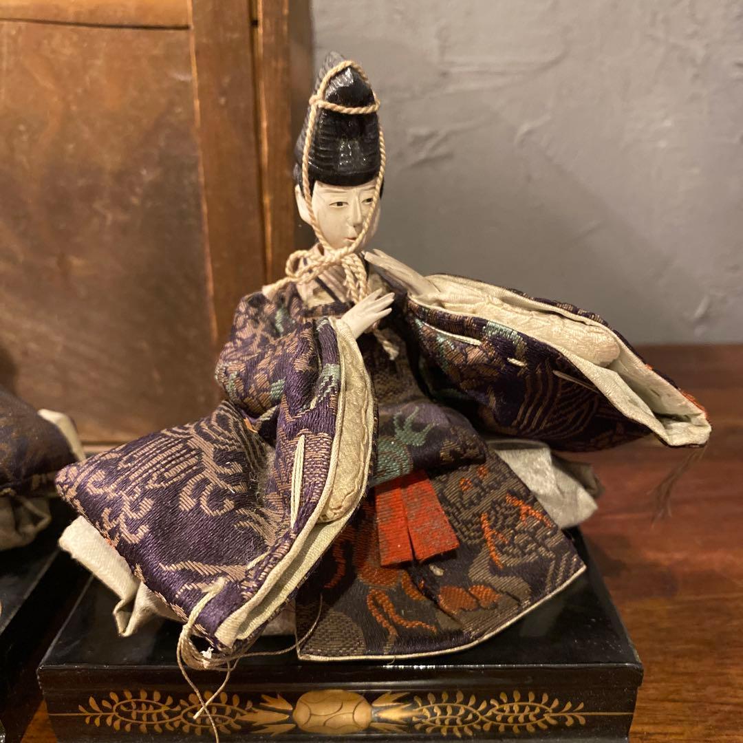 大正 三越 高砂人形 共箱付き 東照齊安新作 骨董品 古道具 コレクション