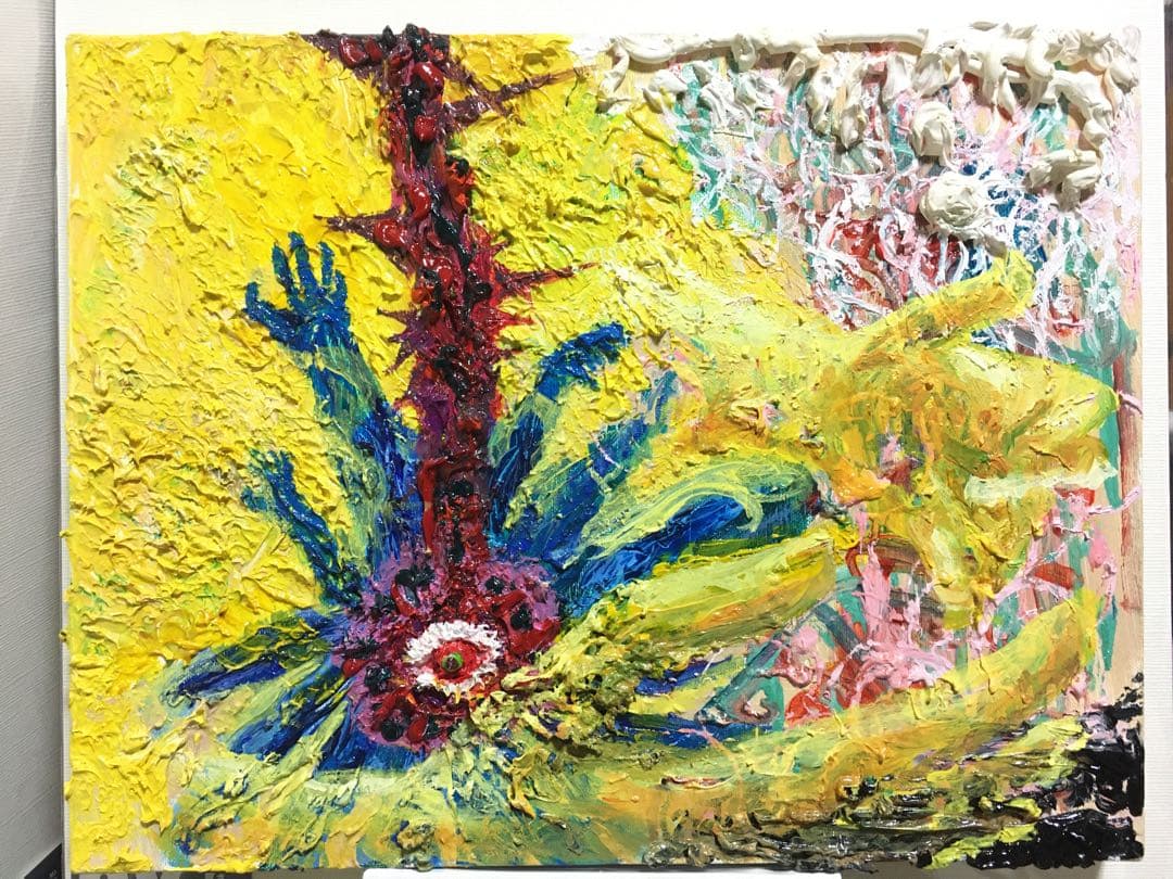 絵　絵画　原画　 油絵　アート　雑貨　抽象画　モダン　インテリア　一点物　原画