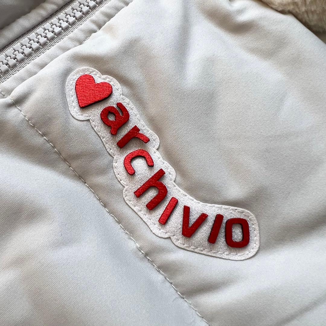 ARCHIVIO アルチビオ　ダウン　ワンピース　ファー　中綿　38 M グレー