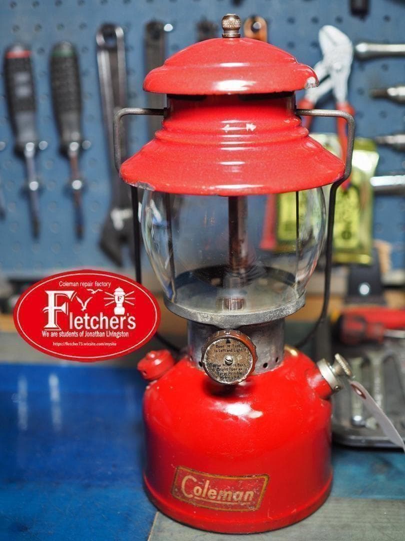 燃焼絶好調の陶器バーナー1954年8月 コールマン 200A ランタンs69
