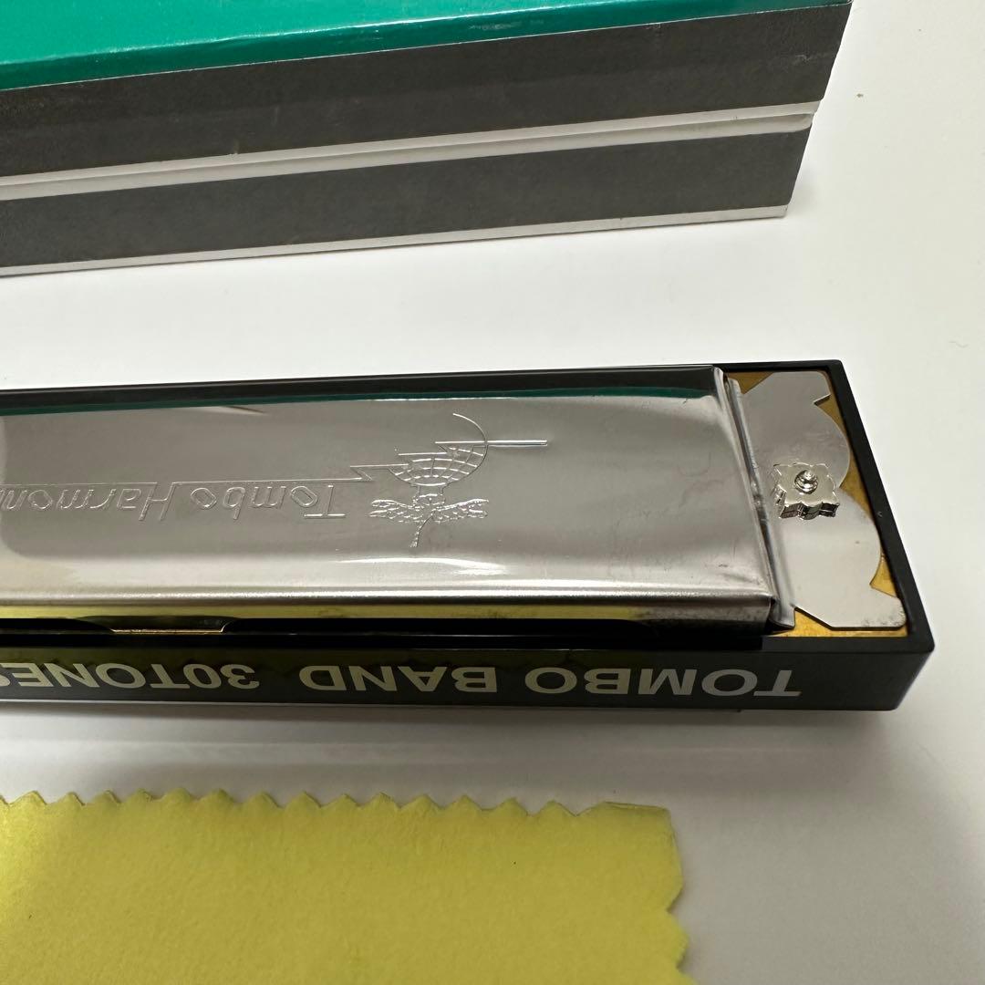 美品 TOMBO民謡ハーモニカ”雅音” 複音30穴 No.3330