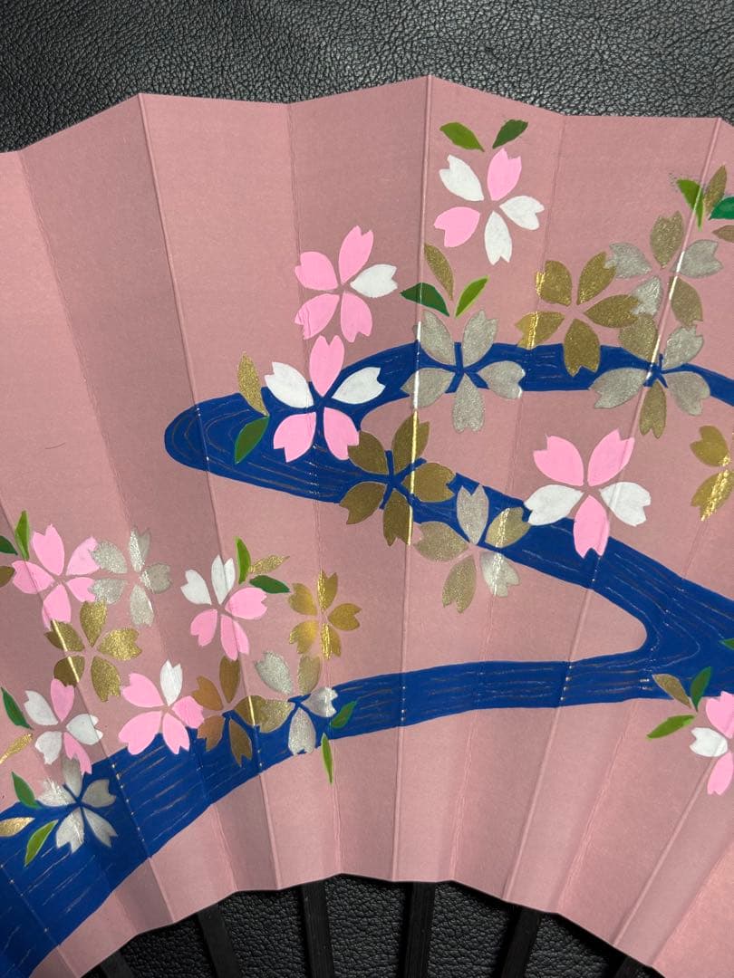扇子　33.3cm 宮脇賣扇庵　桜　流水　飾り扇　飾舞扇　舞扇子　舞踊　着物