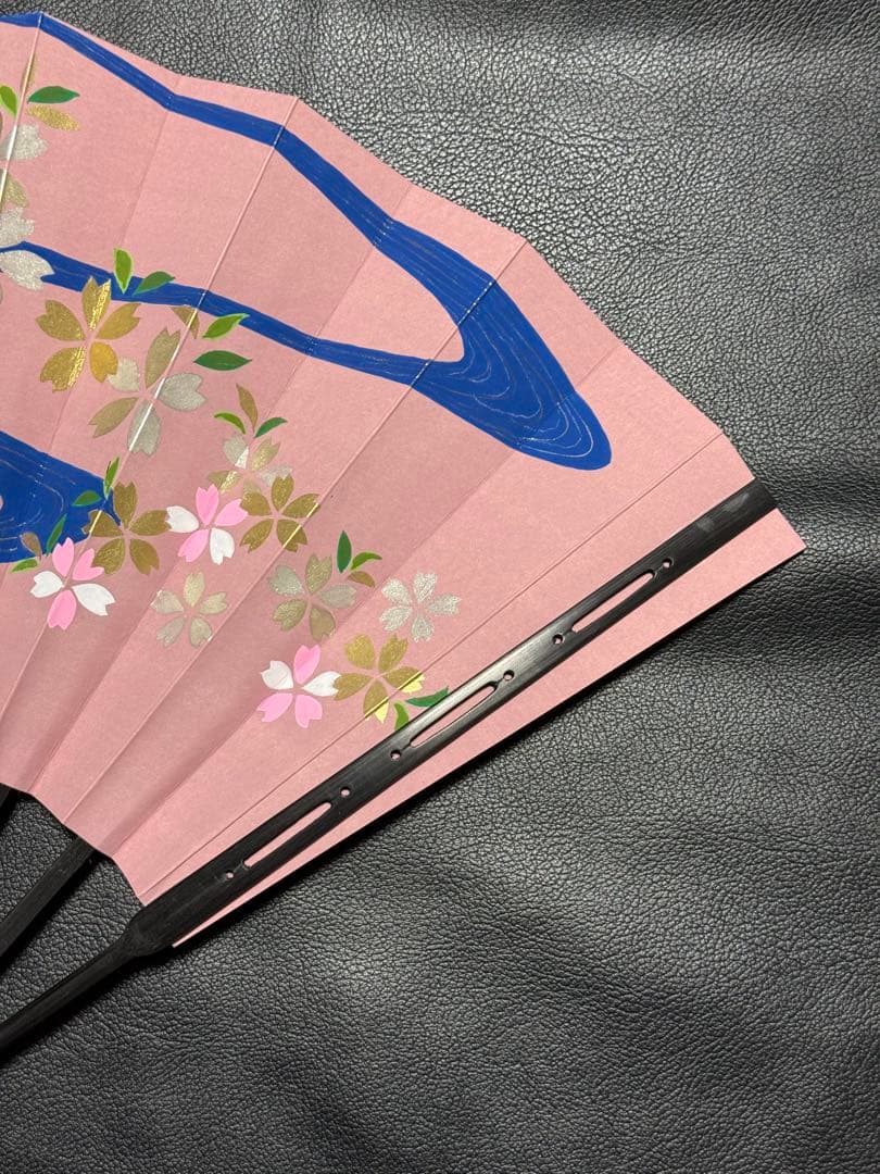 扇子　33.3cm 宮脇賣扇庵　桜　流水　飾り扇　飾舞扇　舞扇子　舞踊　着物