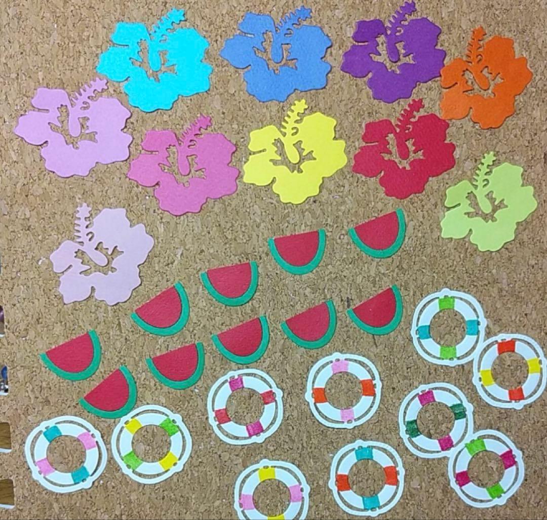 アルバム飾り　クラフトパンチ　夏物　オーダー受付中（＾∇＾）