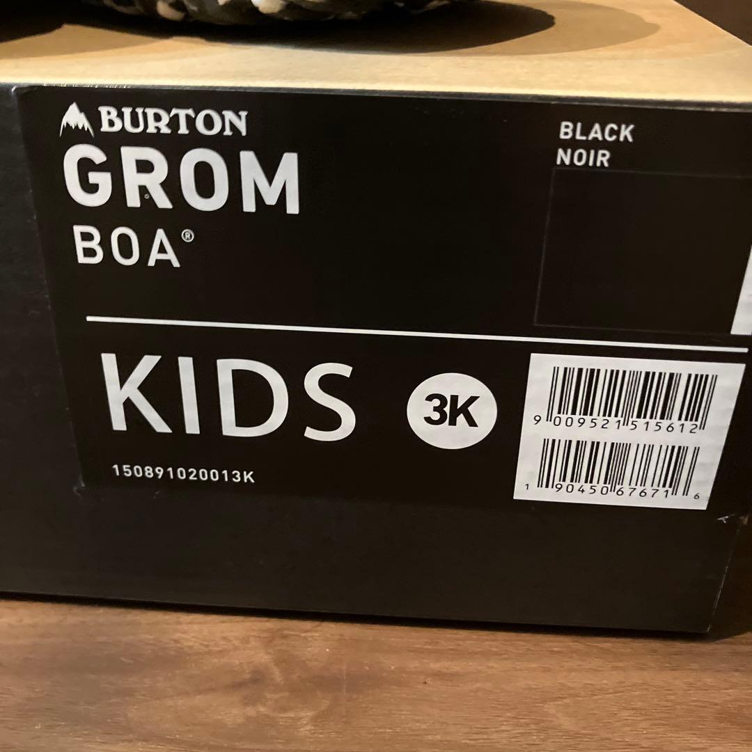 BURTON GROM BOA 3K ブラック　21cm