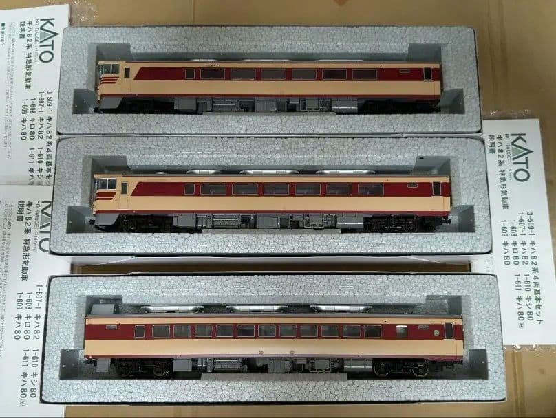 カトー HO キハ82系気動車 ７両セット パーツシール等未使用