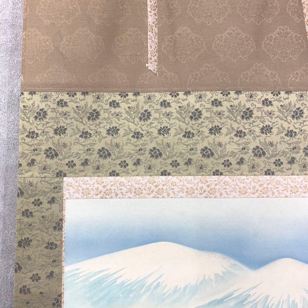 掛軸 映雪 農耕四季 共箱 農業 時代 稲作 B-1