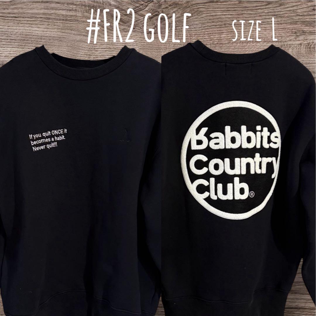 #FR2GOLFゴルフCircle Logo Crew Sweat 黒サイズ L