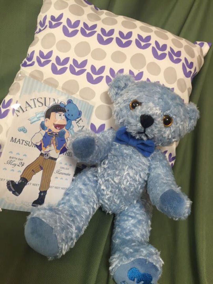 美品 おそ松さん テディベア 全セット 缶バッヂ ポスカ付き くま松さん