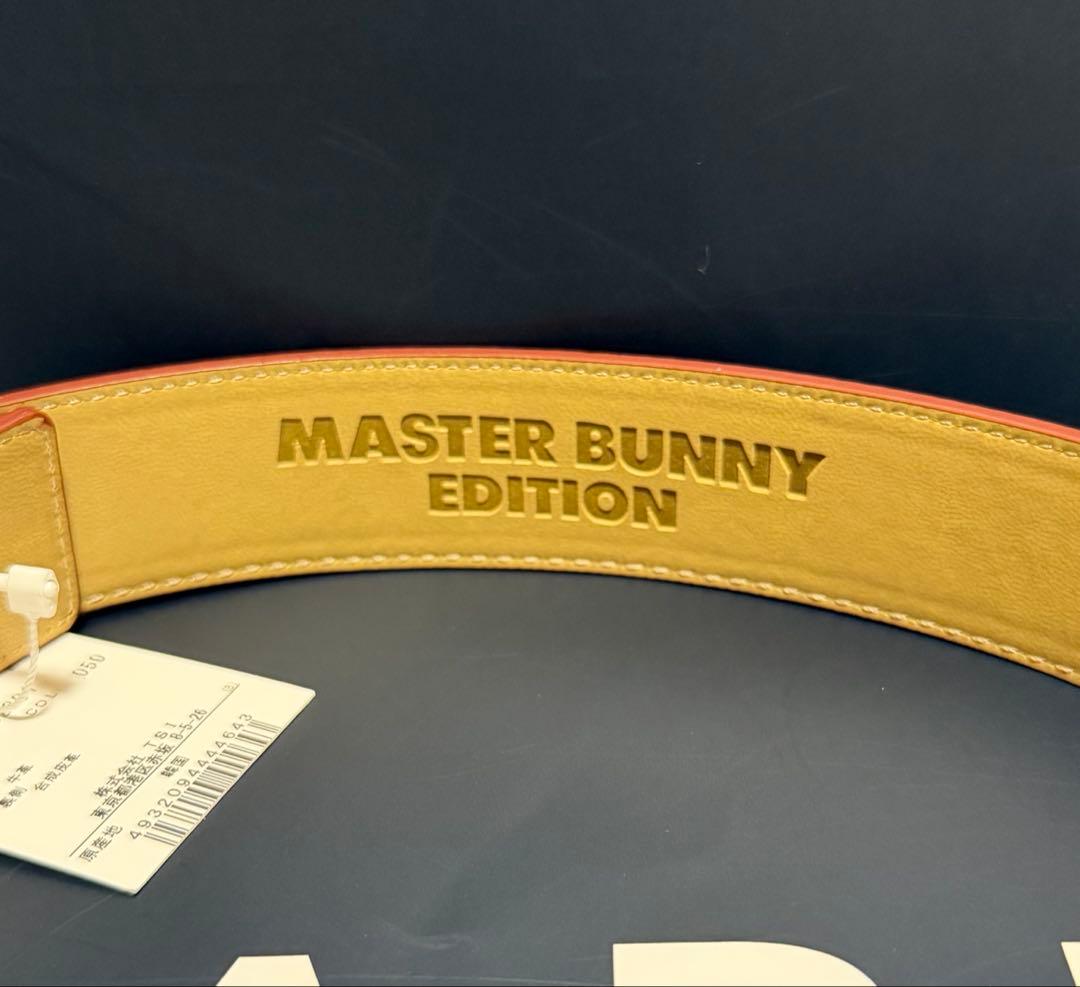 ②新品 パーリーゲイツ マスターバニー ベルト シンチュウ バックル 2点セット