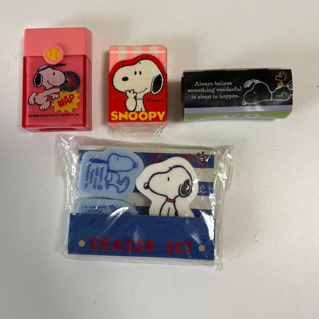 レトロ　消しゴム　スヌーピー ファンシー　ちびまるこ　きんぎょ注意報