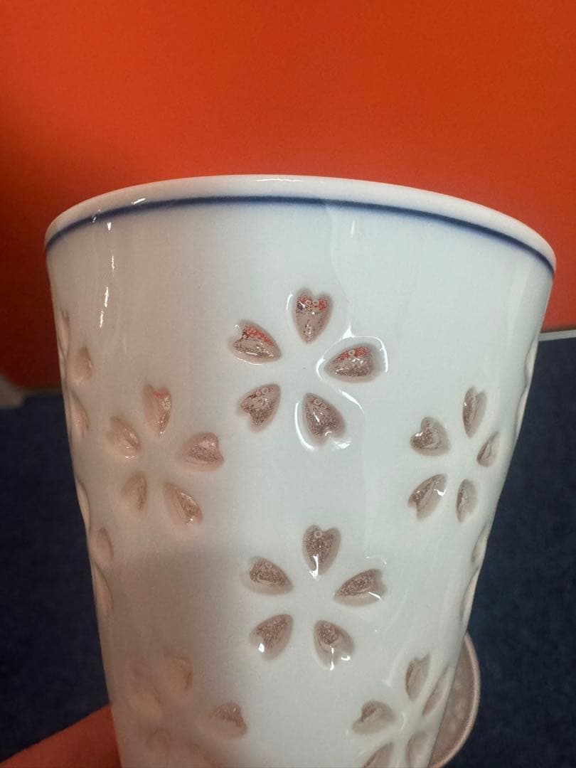 1945  有田焼　波佐見焼 丹心窯 水晶花詰 ピルスナー　2客　未使用