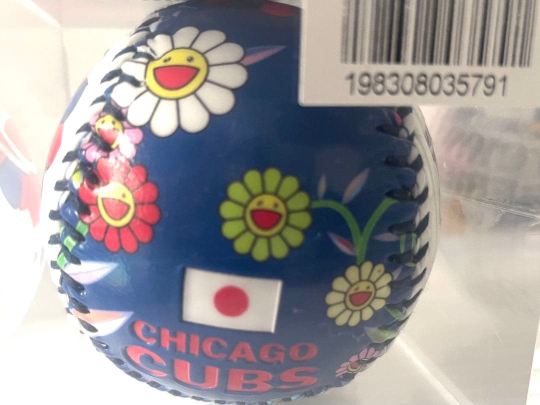 村上隆×MLBコラボ 東京シリーズ　ドジャース、カブスボール＆Toppsカード