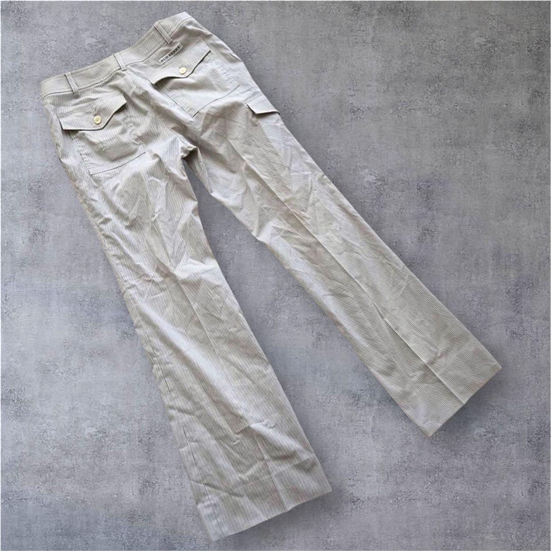 【BURBERRY GOLFバーバリーゴルフ】 ストライプパンツ9号 日本製