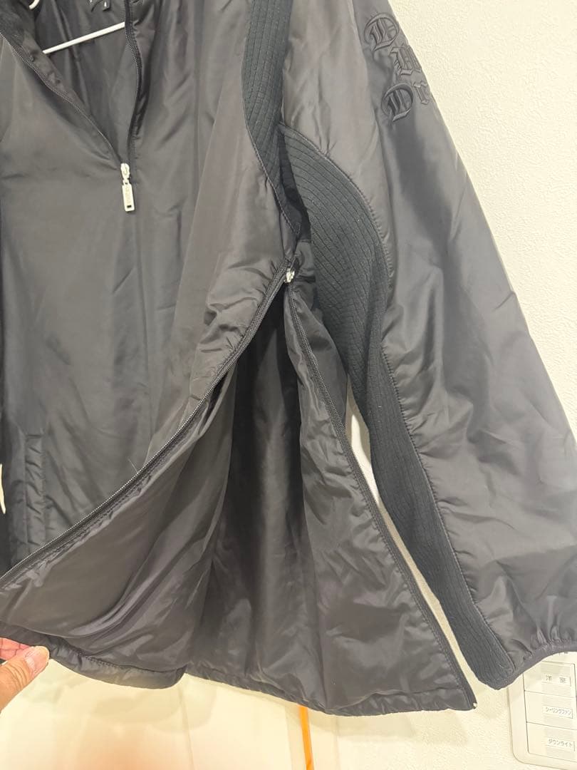 秋冬Dance With Dragon フリースベスト フード付ナイロンインナー