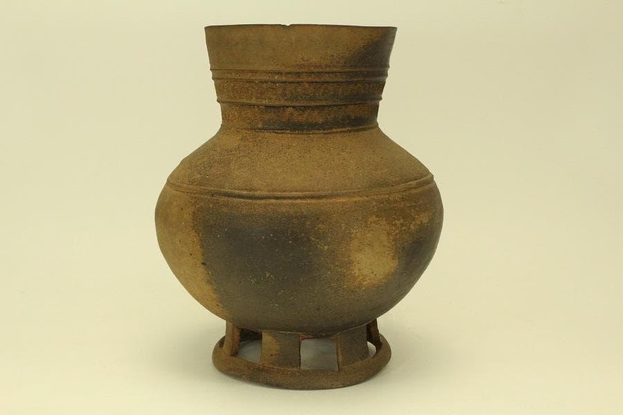 新羅 朝鮮 土器 須恵器 高29cm(ZE551)