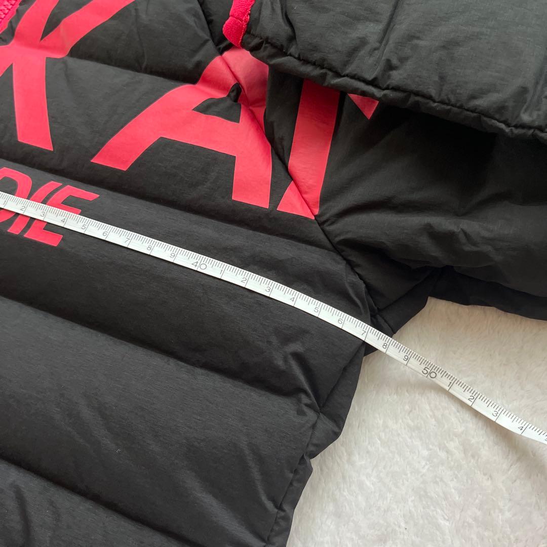 極美品　マークアンドロナ ダウンジャケット ブラック　ピンク　黒　ビッグロゴ