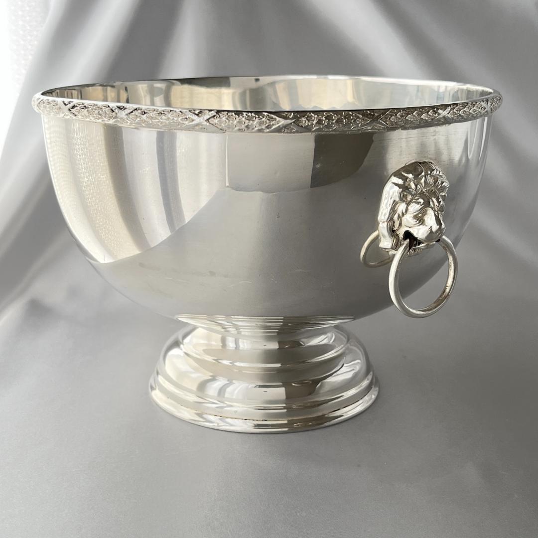 【英国】 ライオンのセンターピース / パンチボウル　直径21cm