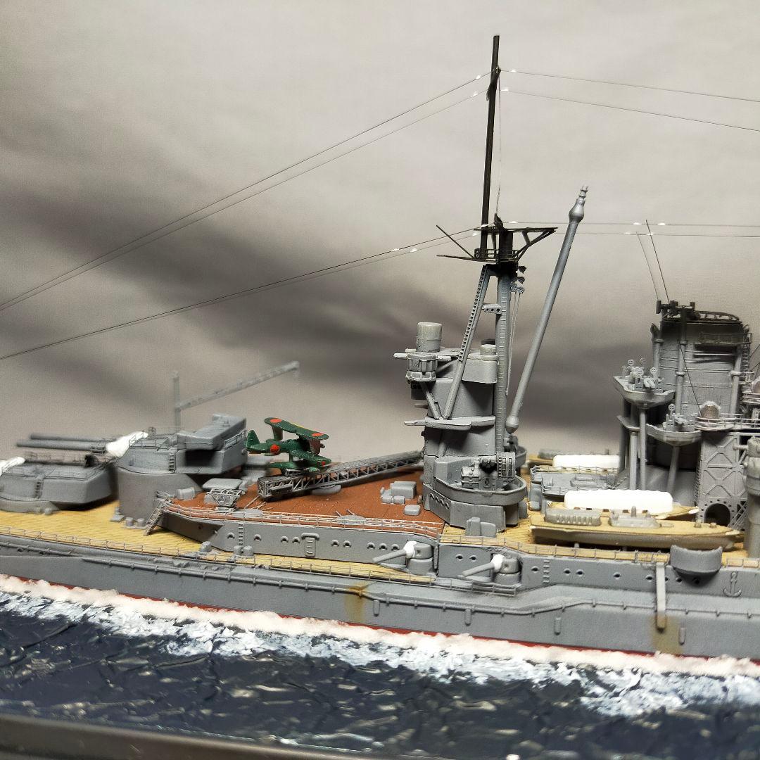 日本海軍 戦艦陸奥 フジミ 1/700 完成品