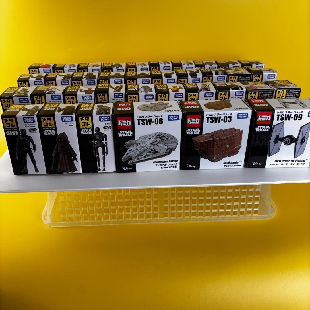 スターウォーズ メタコレ55個 人物他33体・乗り物20台・プレート2個 トミカ