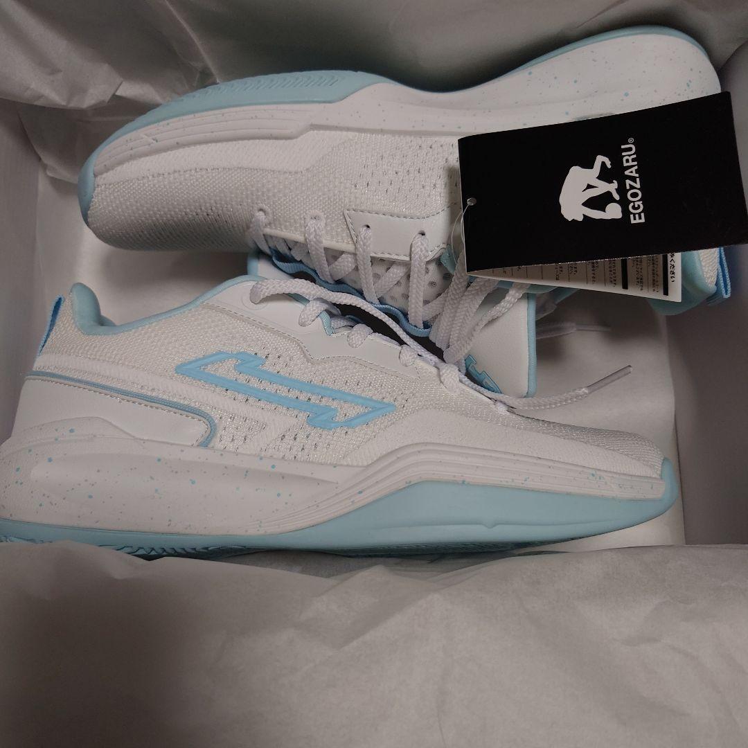 EGOZARU　エゴザル　RIKU1　ホワイト✕ブルー　新品　26.5cm