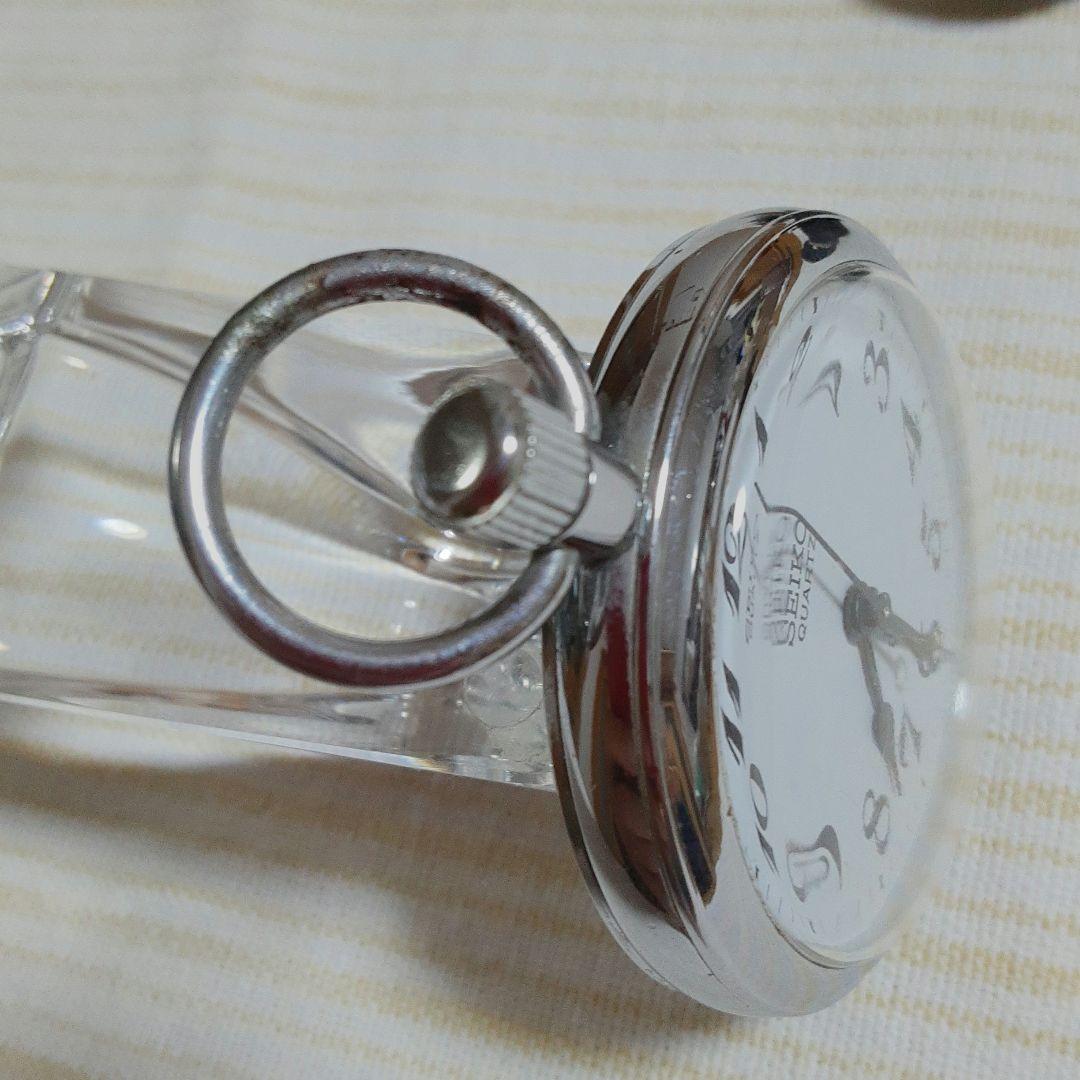 【希少動輪ロゴ】SEIKO諏訪1985年懐中時計 鉄道時計　7550−0010