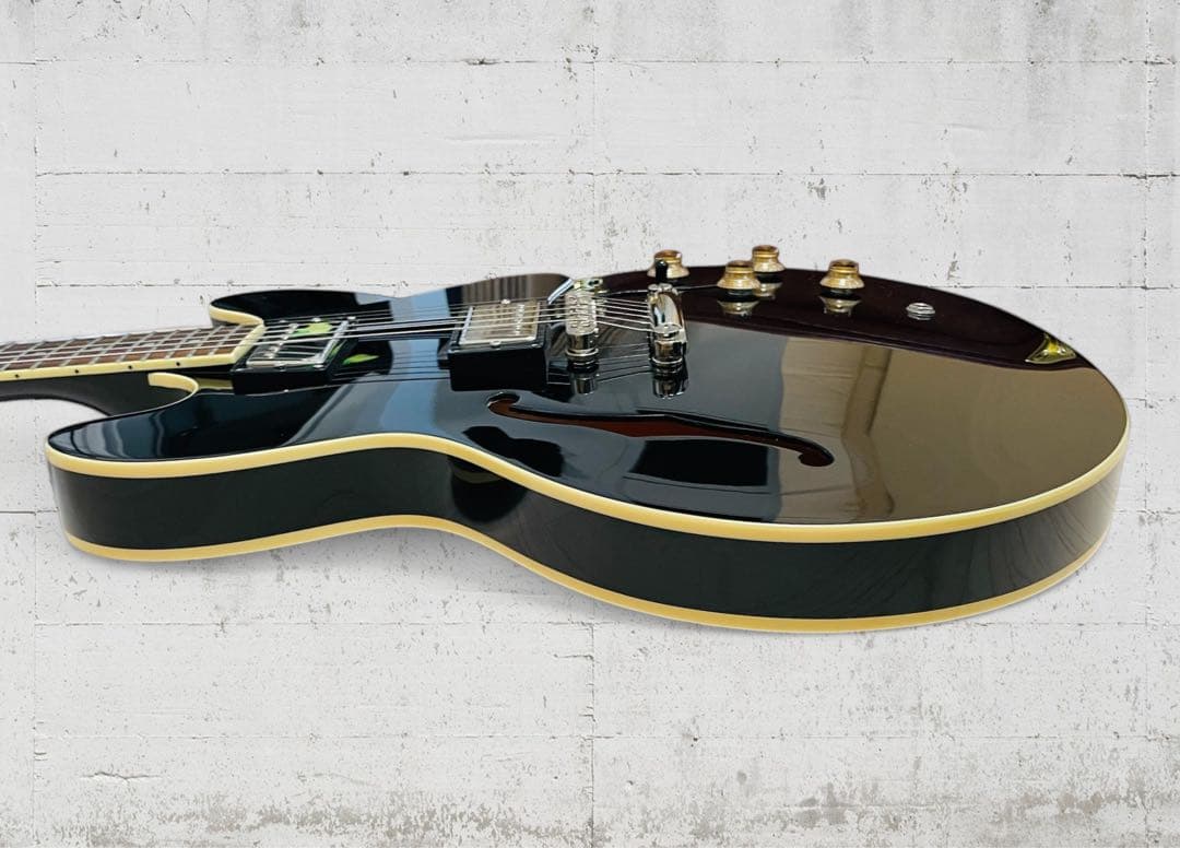 (美品) BURNY RSA-70 セミアコ ブラック色