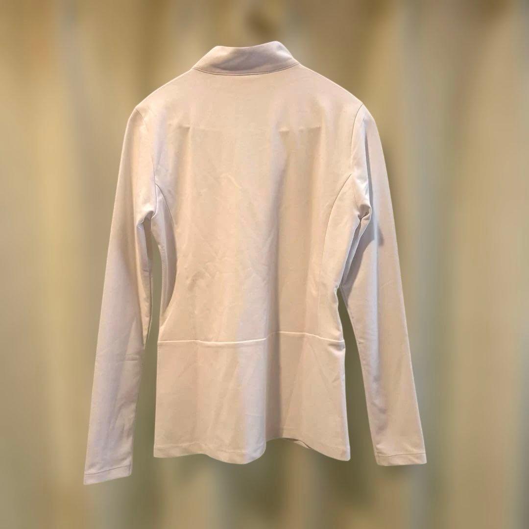 DESCENTE レディースハーフジップシャツホワイト