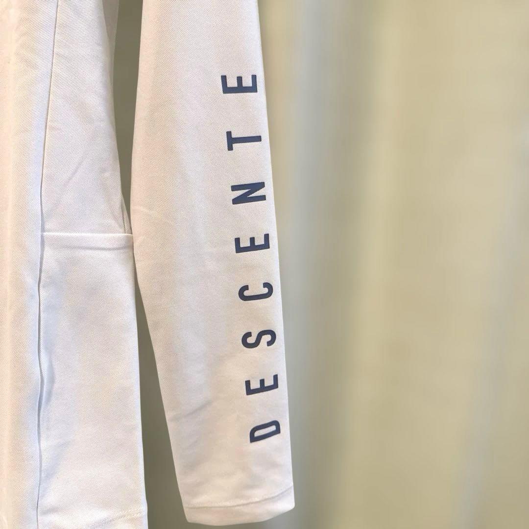 DESCENTE レディースハーフジップシャツホワイト
