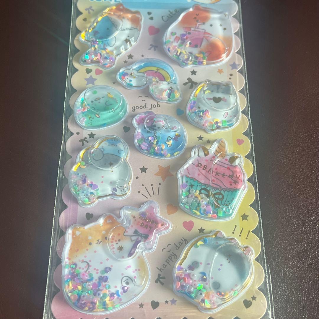 【海外正規品】ペンギン　アザラシ　ハムスター　ウォーターシール　2枚セット