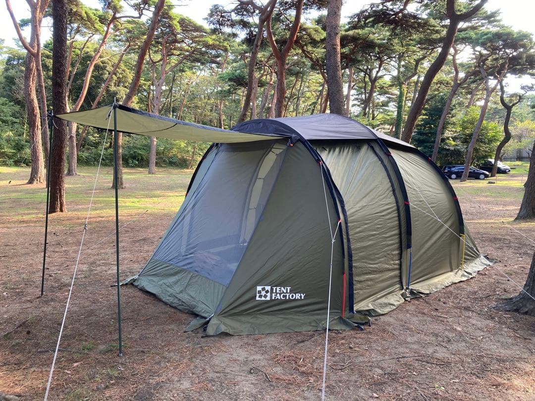 TENT FACTORY 4シーズン トンネル2ルームテント トップルーフ付！