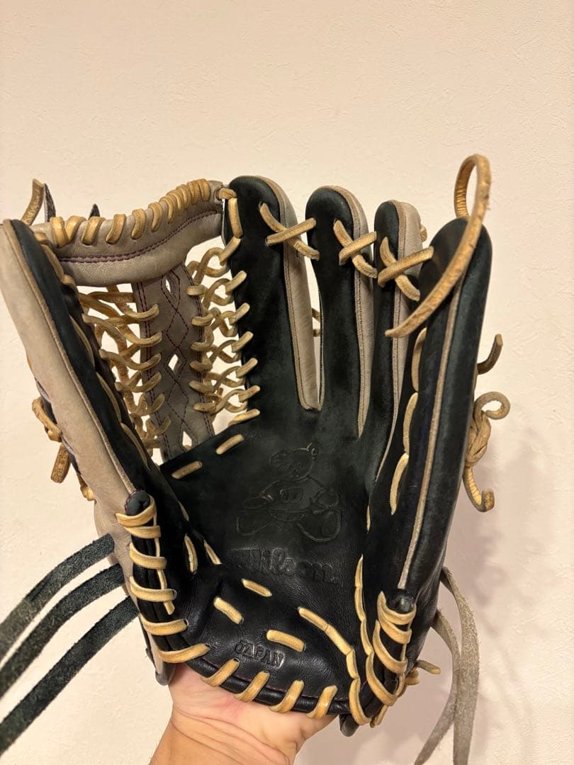 Wilson 軟式グローブ 黒/白