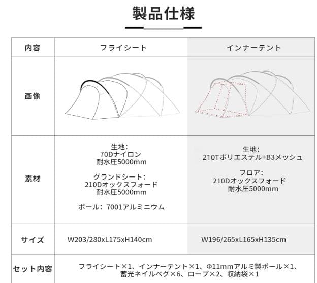 ラスト1点！ M-⑭ 【訳あり】「G-TENT-M」専用 拡張テント カーキ