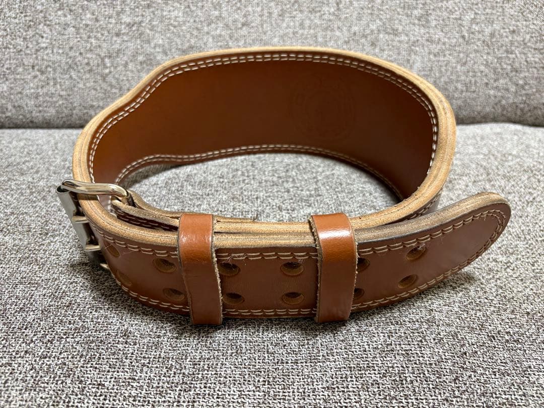 【あらら】ゴールドジム　プロレザーベルト　Ｍサイズ