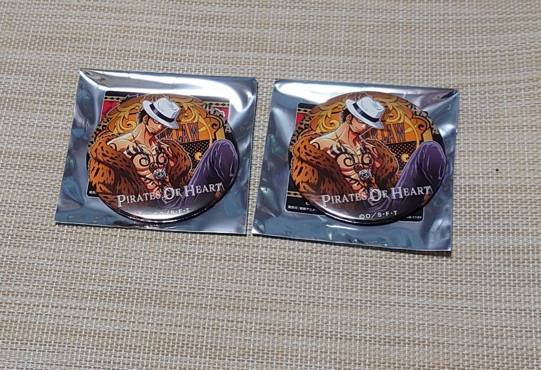 ワンピース 輩 缶バッジ プレミアム ロー 2点セット