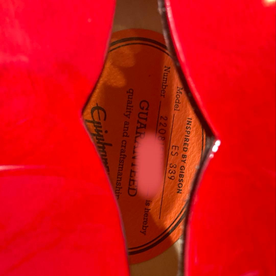 epiphone ES 339 チェリーレッド　 グローバーペグ　美品