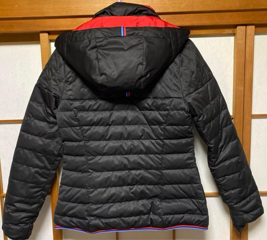 リバーシブル 赤黒ダウンジャケット新品タグ付き子供160cm-レディースM