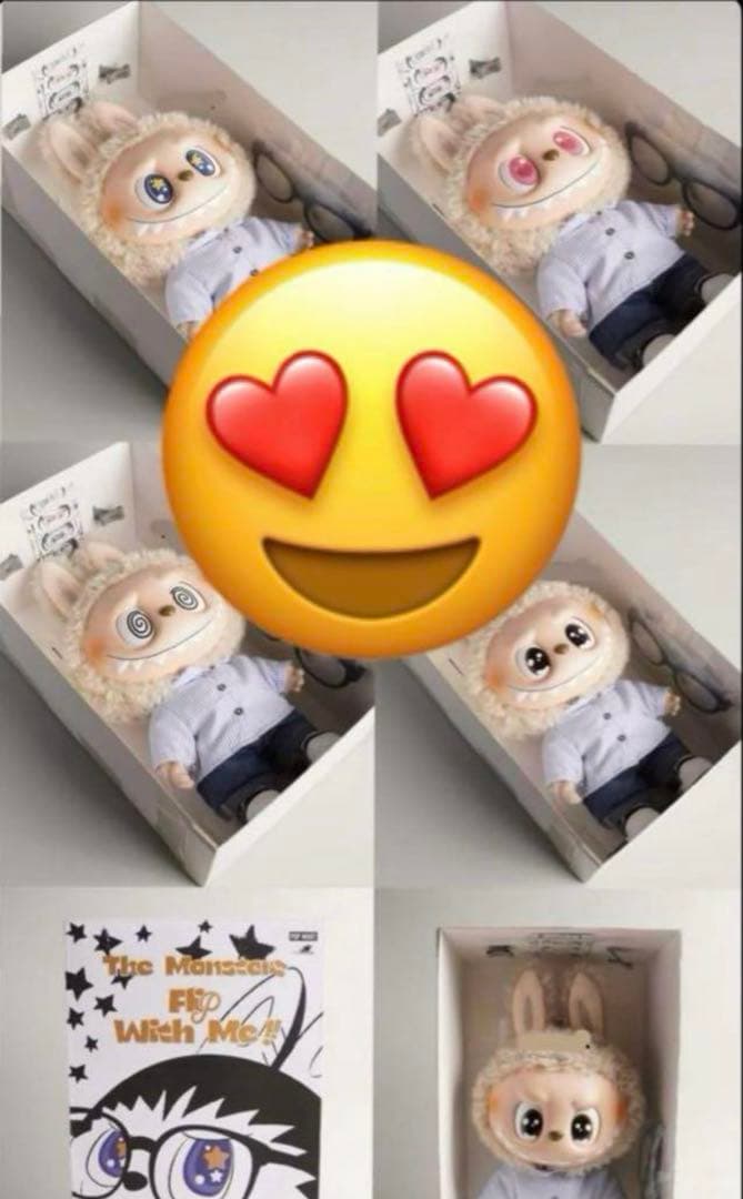 ペ*マ様 オークション 中 LABUBU ぬいぐるみ ラブブflip with