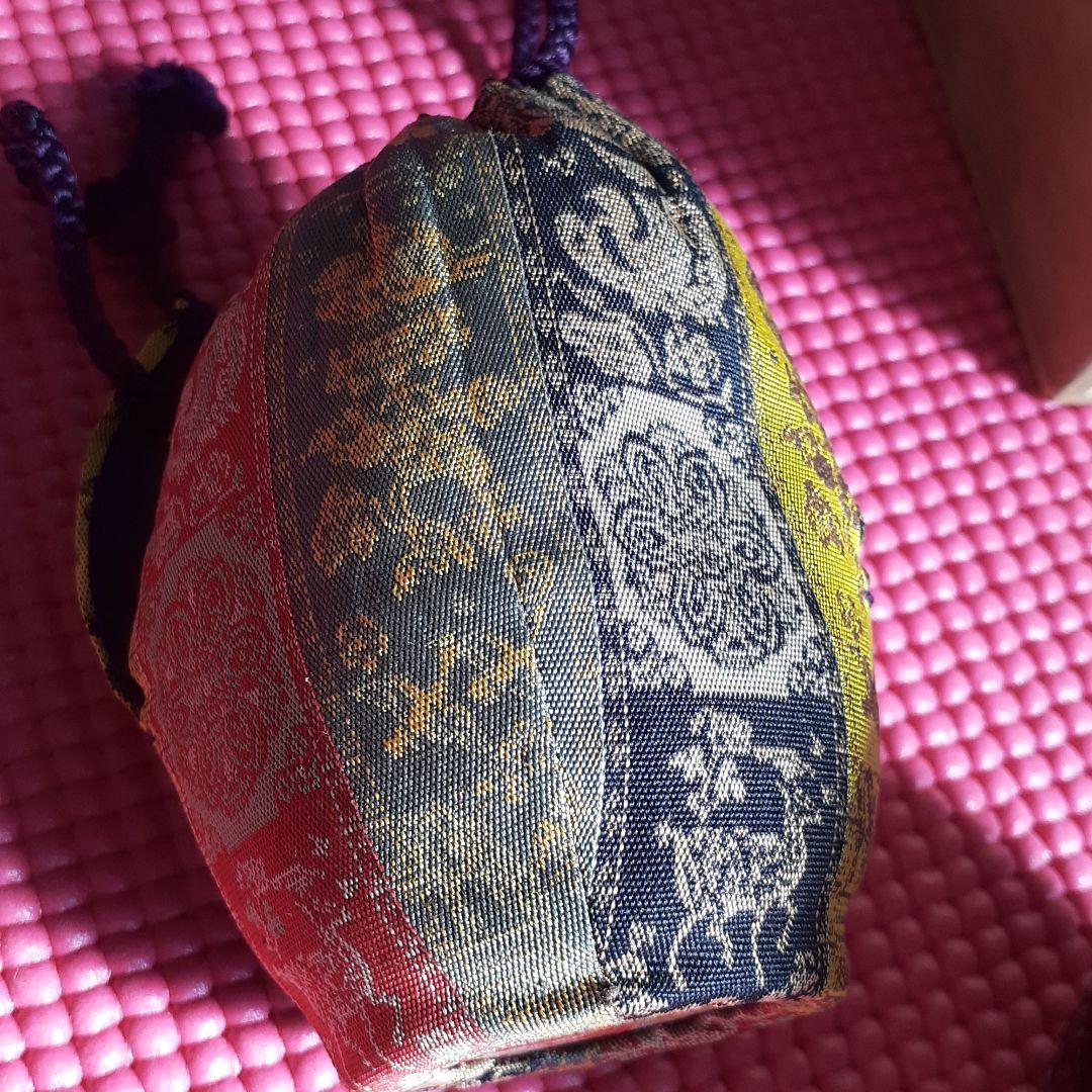 茶道　片よせ茶入れ　桶谷定一作