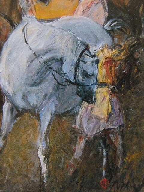 中畑艸人、女性の目覚しい進出を讃えて　明けゆく丘、希少画集画