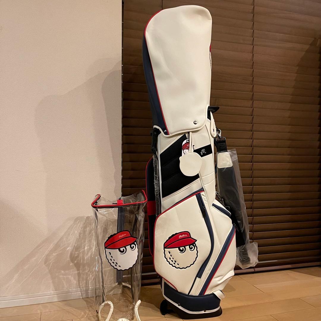 【即発送】MALBON マルボンゴルフ キャディバッグ ゴルフバッグ WHT白