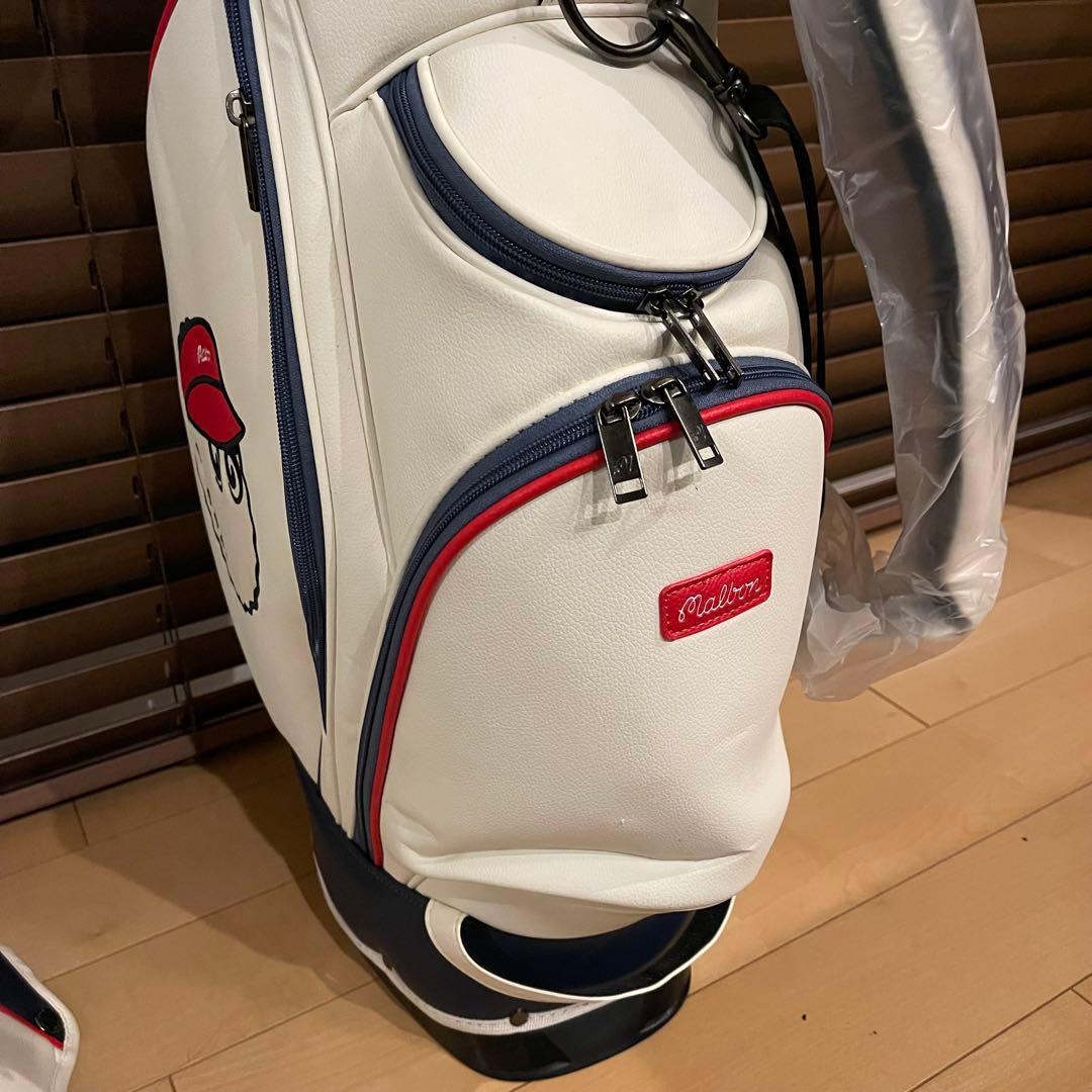 【即発送】MALBON マルボンゴルフ キャディバッグ ゴルフバッグ WHT白
