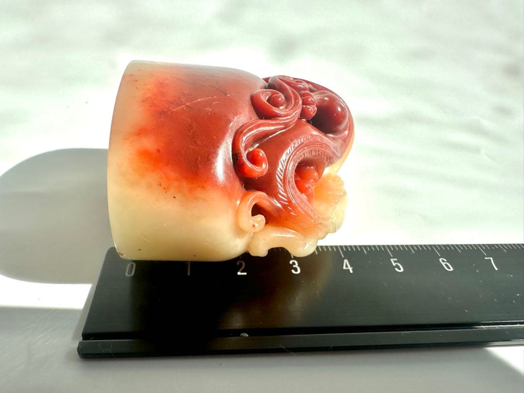 【螭虎献瑞】 古獣　美品　寿山石　高級印材　篆刻　印石　印石