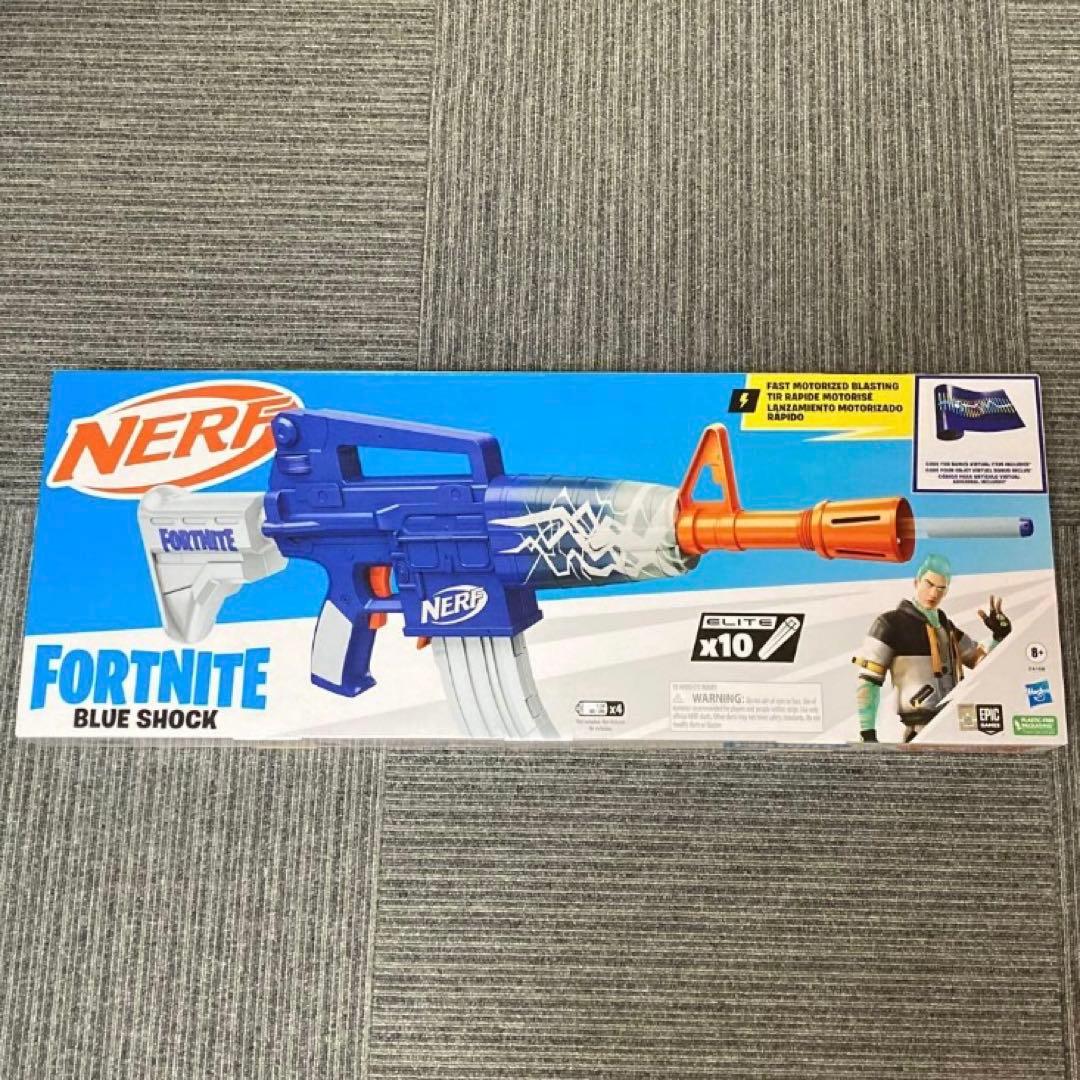 【新品・未使用】NERF FORTNITE BLUE SHOCK 人気