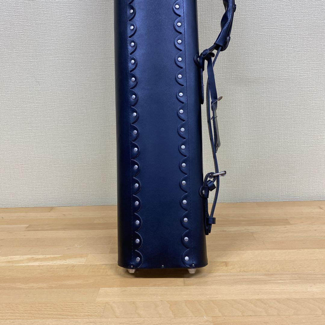 ★美品★ビリヤードキューケース レザー製 ブラック