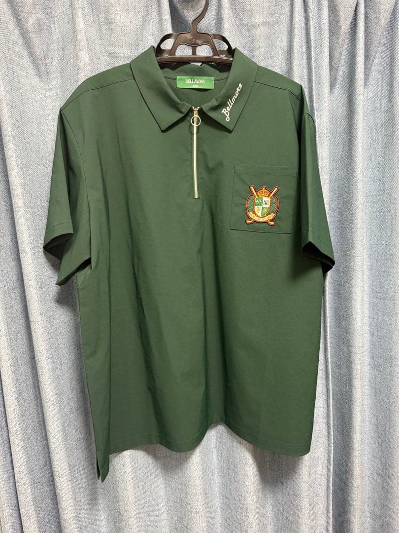 Bellmoreゴルフ　ドライストレッチSS ジップポロシャツ　XLサイズ