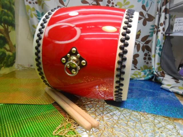 R(送料無料)35.980円　エイサー大太鼓36cm撥二本付と移動袋付き