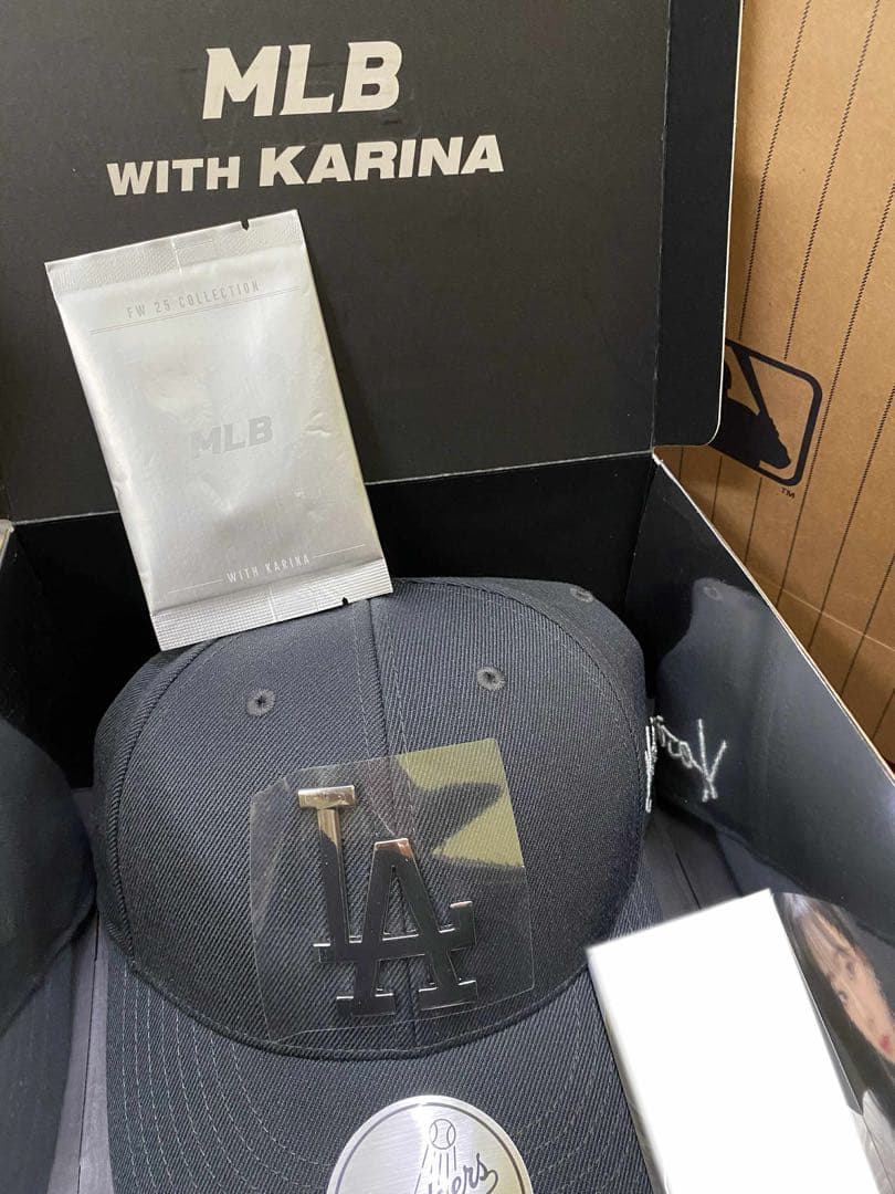 aespa エスパ カリナMLB ボールキャップ 帽子トレカセット 57